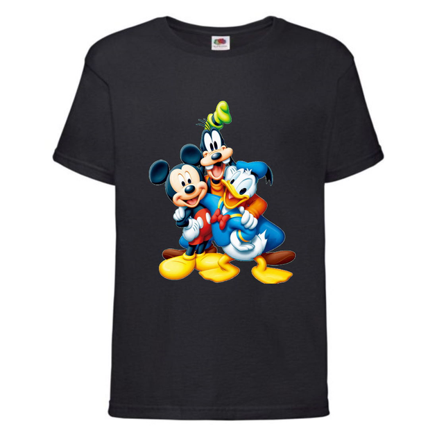Футболка детская Микки Маус 002 (Mickey Mouse) черная (MMS blc 002) 152 ...