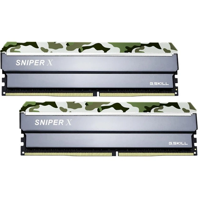Память DDR4 8Gb x 2 (16Gb Kit), 3200 MHz, G.Skill Sniper X, 16-18