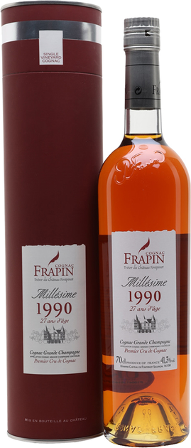 Коньяк Frapin Millesime 1990 27 лет выдержки 0.7 л 41.3% (3305482790706) - изображение 1