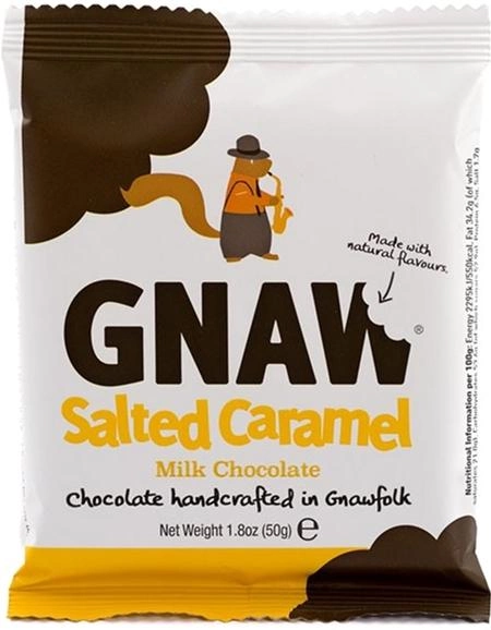 Шоколад Gnaw із солоною карамеллю 50 г (5060044141157)