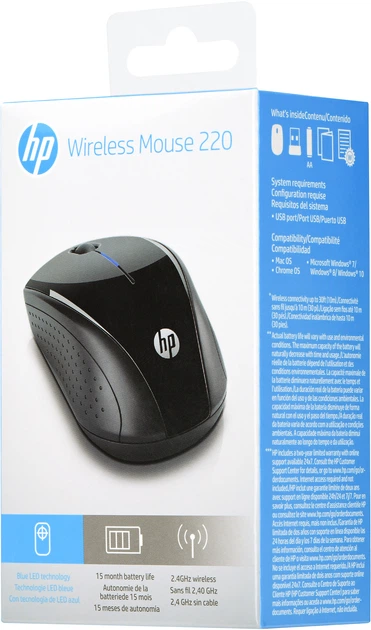 Миша HP 220 Wireless Black (HP-3FV66AA) - зображення 4