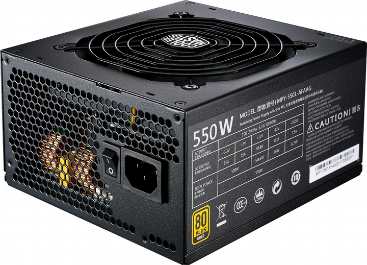 Блок питания Cooler Master MWE 550 Gold Full Modular 550W (MPY-5501 ...