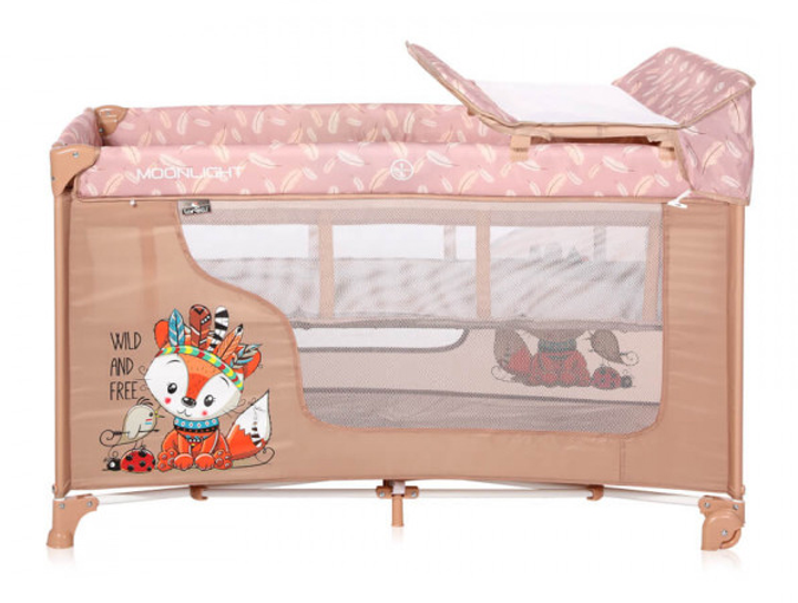 Манеж Lorelli Moonlight 2l Rocker beige foxy (MOONLIGHT 2L-R beige fox) - зображення 2