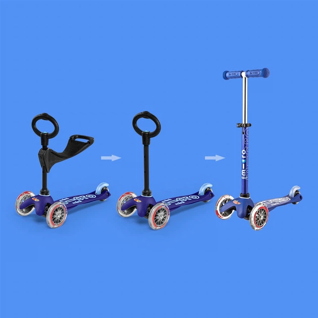 Hulajnoga dziecięca Micro Mini 3 w 1 Deluxe Niebieska (7640108560087) - obraz 12