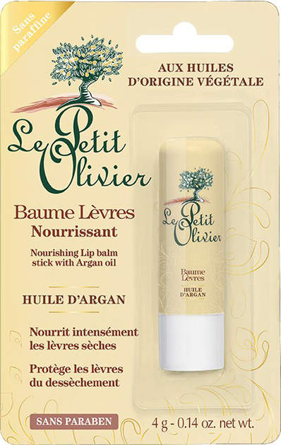 Акція на Бальзам для губ антивіковий Le Petit Olivier Nourishing Lip Balm з аргановою олією 4 г від Rozetka