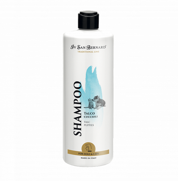 Шампунь для щенков и котят Тальк Iv San Bernard TRADITIONAL Talc 500 мл - Фото 1 Шампунь для щенков и котят Тальк Iv San Bernard TRADITIONAL Talc 500 мл - изображение 1