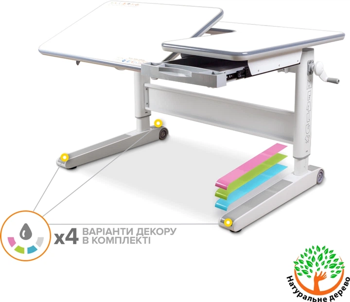 Детский стол Mealux RichWood Multicolor W (BD-840 W/MC) - изображение 3