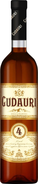 Бренді Gudauri 4 роки витримки 0.5 л 40% (4820000948715) - Фото 1 Бренді Gudauri 4 роки витримки 0.5 л 40% (4820000948715) - зображення 1