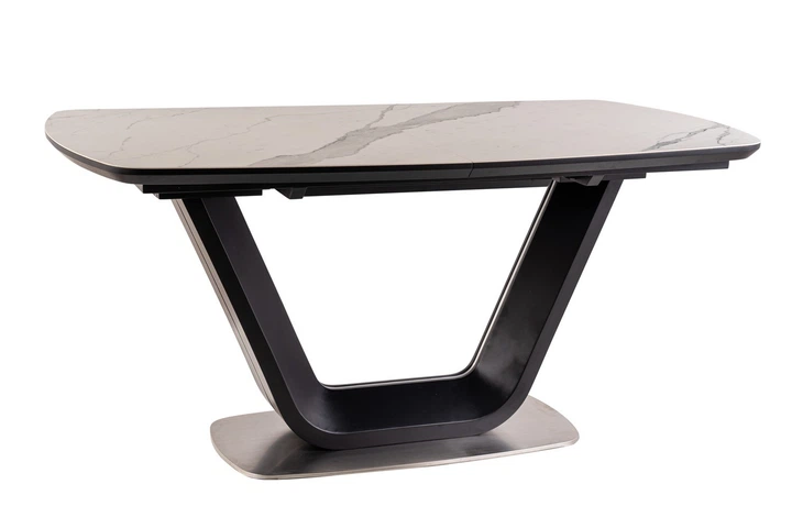 Стіл обідній розкладний Armani Ceramic 160(220)х90 Ефект Мрамора / Чорний Мат ARMANIBC160 Signal - Фото 7 Стіл обідній розкладний Armani Ceramic 160(220)х90 Ефект Мрамора / Чорний Мат ARMANIBC160 Signal - зображення 7