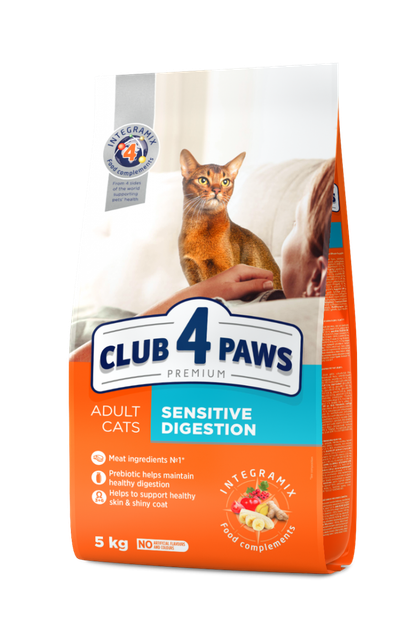 Сухой корм для котов Клуб 4 Лапы Sensitive Digestion 5 кг (206005) от ...