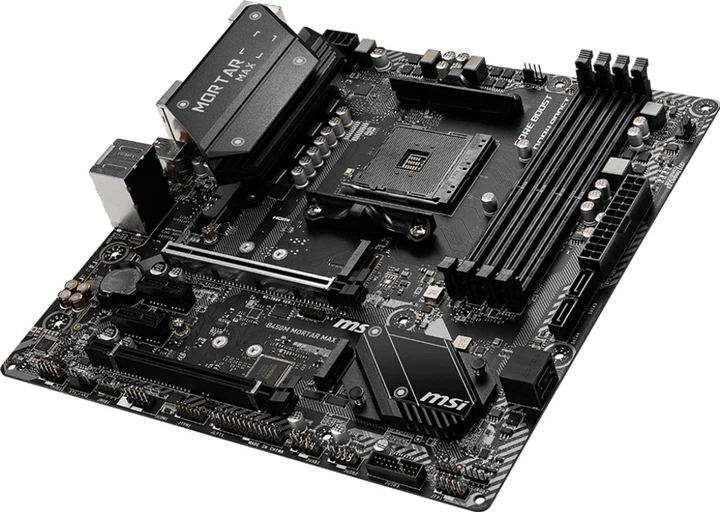 CPU MSI MORTAR MAX B450m + AMD Ryzen 5 3500 Материнская плата MSI B450M Mortar Max (sAM4, AMD B450, PCI-Ex16