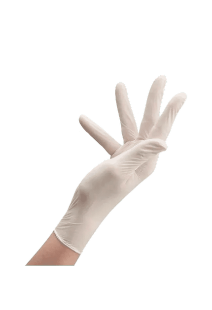 Перчатки Латексные Опудренные CARE365 Белые M (100 шт) - изображение 2