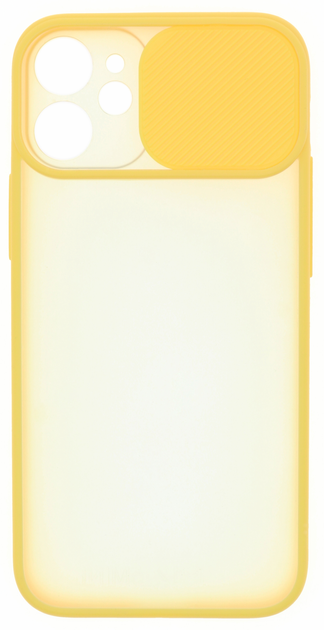 Акція на Панель UFT із захисною шторкою камери для Apple iPhone 12 mini Yellow від Rozetka