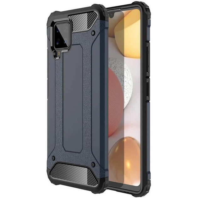 Бронированный противоударный TPU+PC чехол Immortal для Samsung Galaxy A12 Серый / Metal slate Без бренда - Фото 1 Бронированный противоударный TPU+PC чехол Immortal для Samsung Galaxy A12 Серый / Metal slate Без бренда - изображение 1