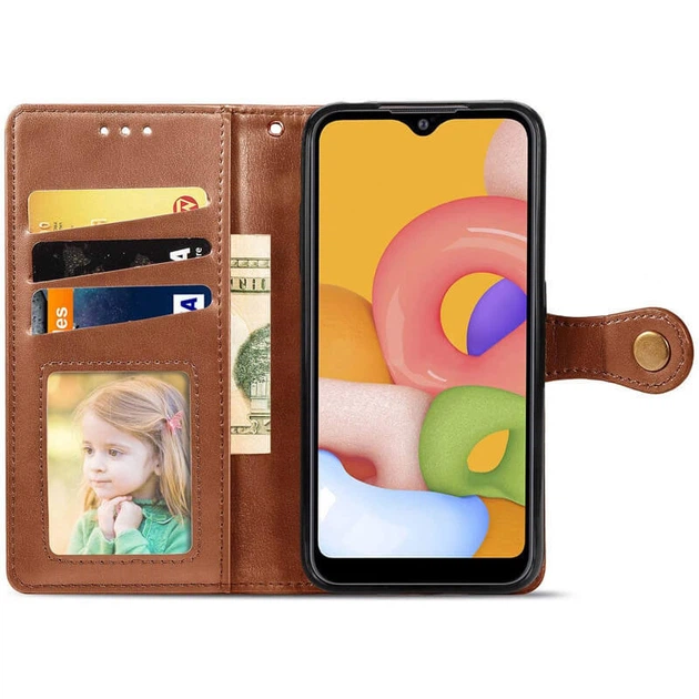 Шкіряний чохол книжка GETMAN Gallant (PU) для Xiaomi Mi 11 Коричневий - Фото 3 Шкіряний чохол книжка GETMAN Gallant (PU) для Xiaomi Mi 11 Коричневий - зображення 3