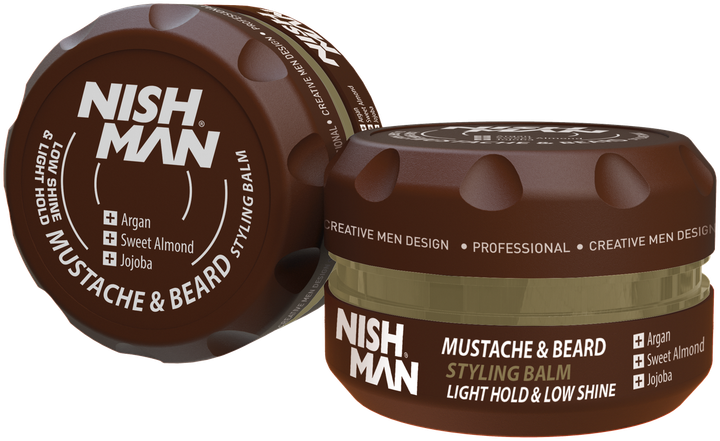 Бальзам для бороды и усов Nishman Beard & Mustache Styling Balm 100мл - Фото 1 Бальзам для бороды и усов Nishman Beard & Mustache Styling Balm 100мл - изображение 1