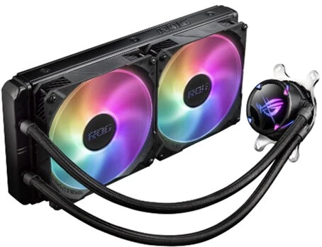 Система жидкостного охлаждения Asus ROG Strix LC II 280 Aura Sync ARGB 2x140 мм Fan (ROG-STRIX-LC-II-280-ARGB) - изображение 2