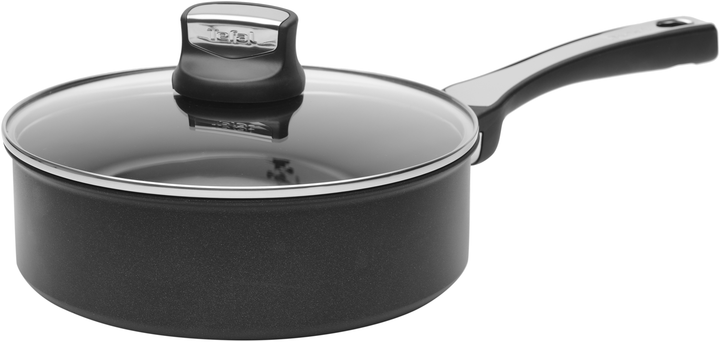 TEFAL Tefal Unlimited ON Induction 24cm Non-Stick Saute Pan with lid, Black  G25932AZ