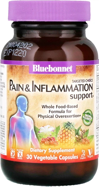 Натуральна добавка Bluebonnet Nutrition Targeted Choice Pain & Inflammation Support Комплекс Капсули