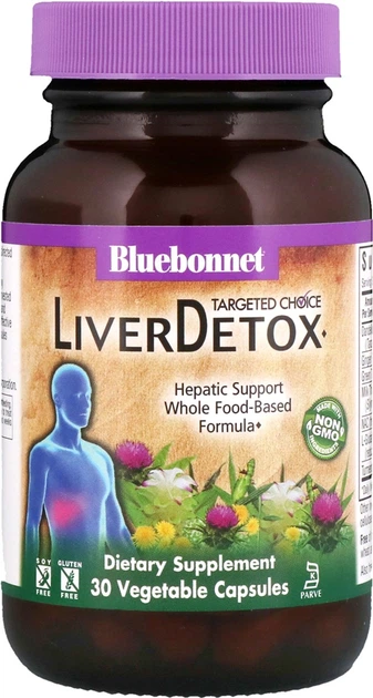 Натуральна добавка Bluebonnet Nutrition Targeted Choice Liver Detox Комплекс Капсули