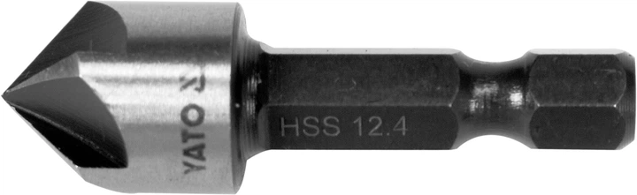 Зенківка конічна для металу YATO HEX- 1/4" 12.4 x 40 мм (YT-44724) - изображение 2