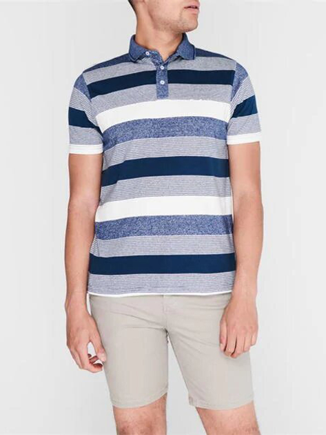 Поло Pierre Cardin 542458-20 S Teal-Denim-Wht - зображення 1