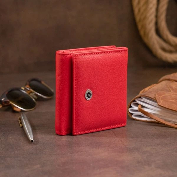 Женский кожаный кошелек ST Leather 19259 Красный - изображение 3