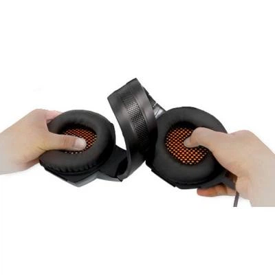 Навушники REAL-EL GDX-7700 SURROUND 7.1 black-orange - зображення 7
