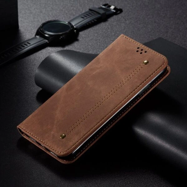 Чохол-книжка з кишеньками UniCase Jeans Wallet для Xiaomi Poco F5 Pro / Redmi K60 / Redmi K60 Pro - Coffee - Фото 5 Чохол-книжка з кишеньками UniCase Jeans Wallet для Xiaomi Poco F5 Pro / Redmi K60 / Redmi K60 Pro - Coffee - зображення 5