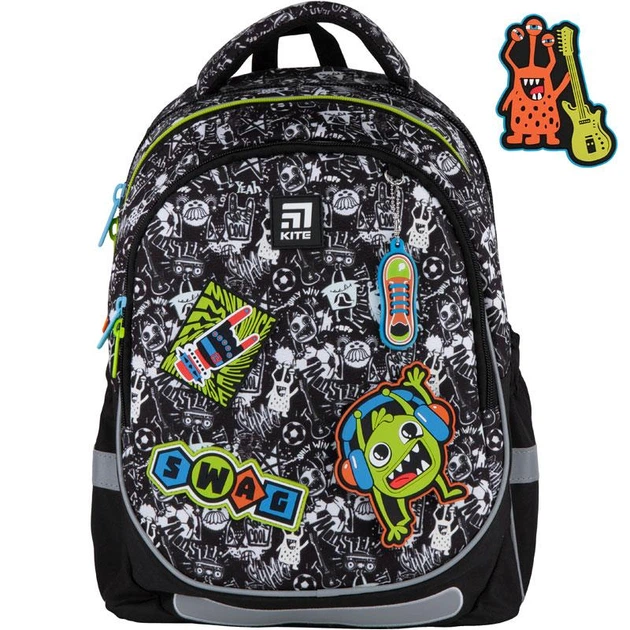 Рюкзак Kite з ортопедичною спинкою зі світловідбивними елементами Education Swag K21-700M-1 (LED) підсвітка - Фото 2 Рюкзак Kite з ортопедичною спинкою зі світловідбивними елементами Education Swag K21-700M-1 (LED) підсвітка - зображення 2