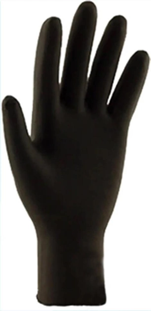 Рукавички нітрилові чорні "Саге365" 4.5 грама упаковка (XL) - зображення 2
