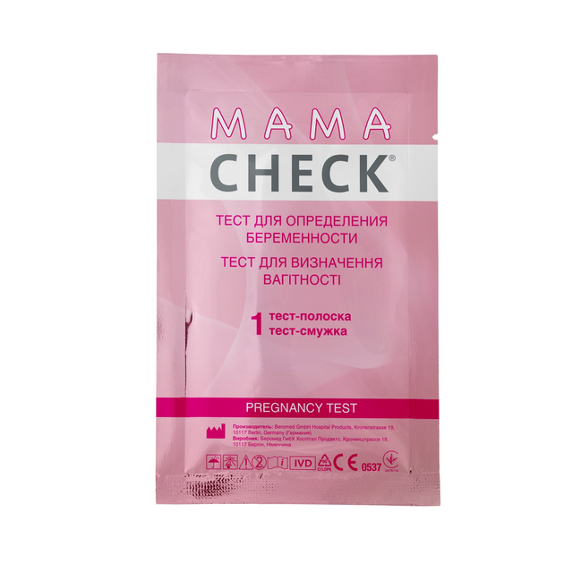 Тест на вагітність Mamachek Haprewa тест-смужка 1 - зображення 1