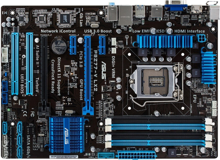 Материнская плата Asus P8Z77-V LX2 (s1155, Intel Z77, 2 x PCI-Ex16) OEM ...