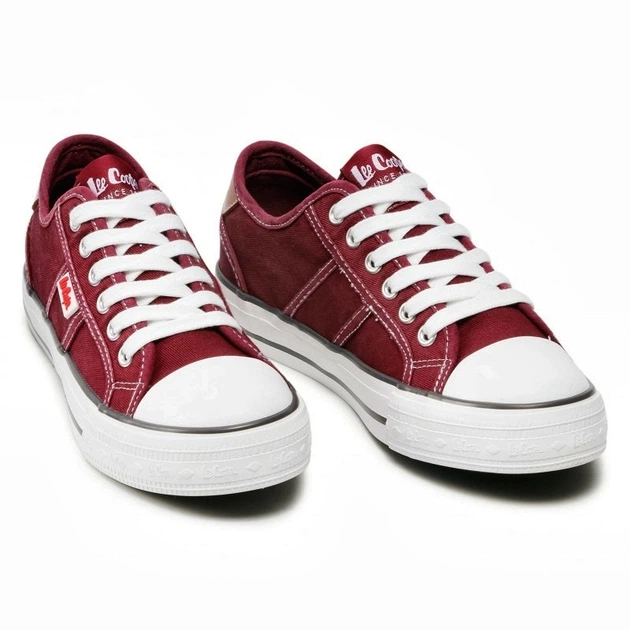 літні кеди чоловічі Lee Cooper lcw - 21-31-0059 43 червоні - зображення 7