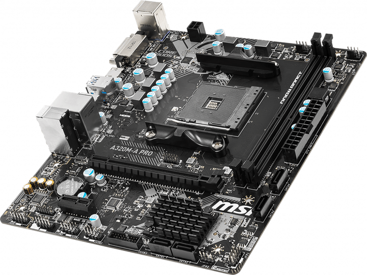 Материнська плата MSI A320M-A Pro (sAM4, AMD A320, PCI-Ex16) - зображення 3