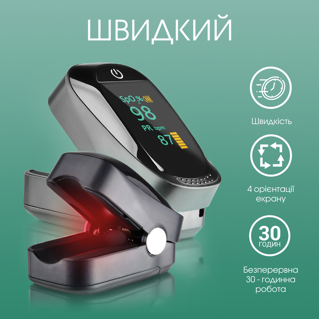 Пульсоксиметр iMDK C101A2 Black - зображення 4