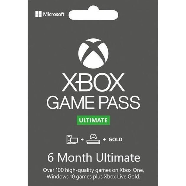 Комплект Xbox Game Pass Ultimate - 6 месяцев: Game Pass Console + PC + Core + EA Play (Xbox One/Series + Windows 10/11) TRIAL для всех регионов и стран - изображение 1
