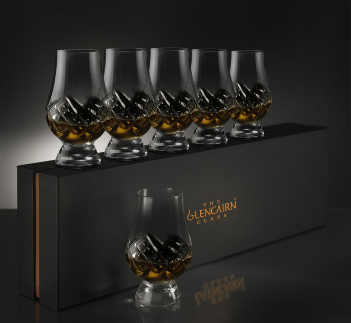 Набор бокалов для виски Glencairn Glass Cut Crystal 6 бокала 170 мл в ...