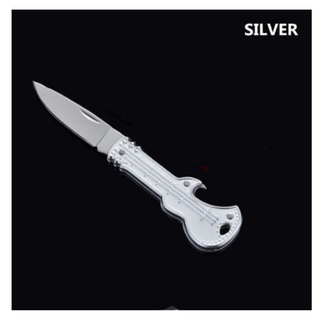 Брелок-нож + открывалка для ключей 12.2 cm Серебристый (sv0253) - изображение 1