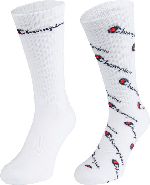 Impress'D Clothing 12 Pairs White Unisex Crew Socks with Two Red Stripes Classic Retro Old School