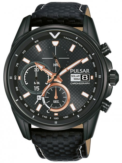 Pulsar solar cheap chronograph watch