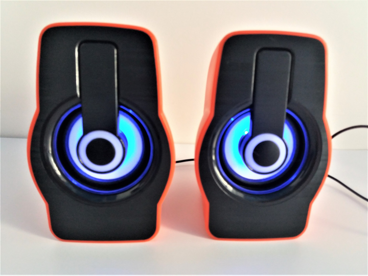 Комп'ютерні колонки USB F&T FT185 з переливчастої RGB підсвіткою - зображення 2