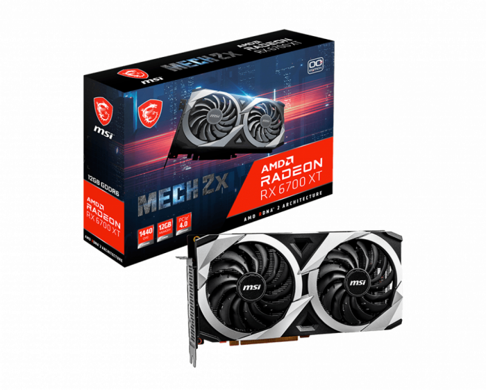 Видеокарта MSI Radeon RX 6700 XT MECH 2X 12G OC - Фото 1 Видеокарта MSI Radeon RX 6700 XT MECH 2X 12G OC - изображение 1