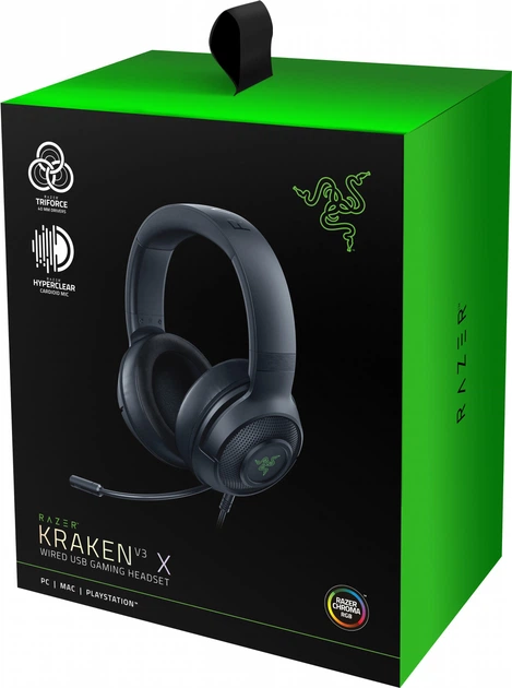 Słuchawki Razer Kraken V3 X Black (RZ04-03750300-R3M1) - obraz 5