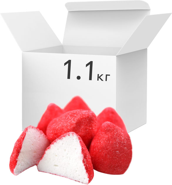 Упаковка маршмеллоу Fini Клубника-крем 5.5 г х 200 шт (8410525202834 ...