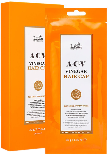 Маска-шапочка для волос с яблочным уксусом La'dor Acv Vinegar Hair Cap ...