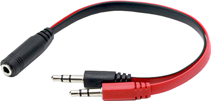 Переходник Protech Kotion Each 4pin 3.5 мм F - 2 x 3pin 3.5 мм M 0.22 м ...