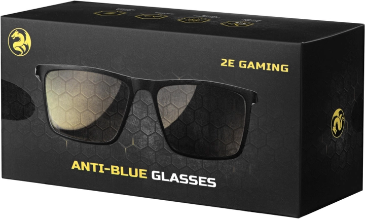 Очки компьютерные 2E Gaming Anti-blue Glasses Black-Red (2E-GLS310BR) - изображение 6