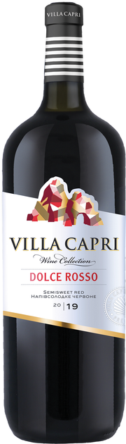Вино Villa Capri Dolce Rosso червоне напівсолодке 1.5 л 9-13% (4820189292395) - Фото 1 Вино Villa Capri Dolce Rosso червоне напівсолодке 1.5 л 9-13% (4820189292395) - зображення 1