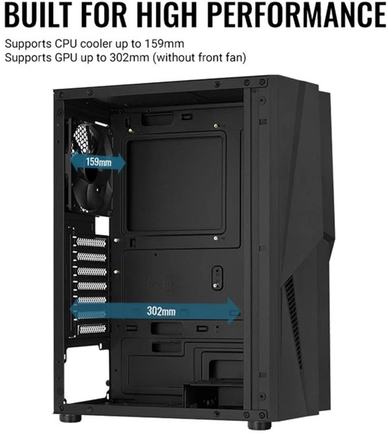 Obudowa Aerocool Mecha Black Mid Tower RGB Glass side panel (AEROPGSMECHA-G-BK-V1) - obraz 15